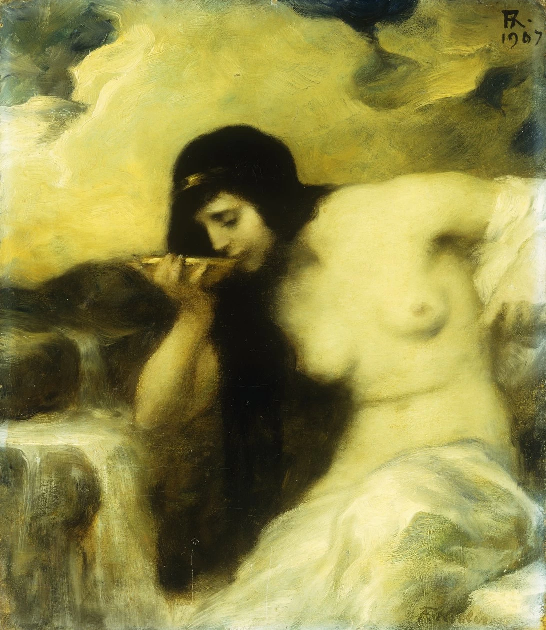 Ninfa che beve a una sorgente, 1907